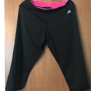 Adidas Climatlite Black athletic Capri